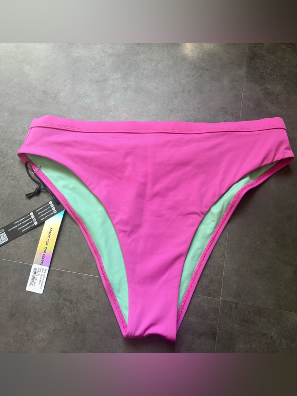 Jolyn Clothing Pink and Mint Reversible Bikini Bottom